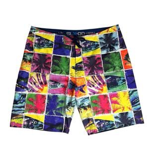 Salt Life SLX-QD Vapor Stretch Fish Swim Trunks 40 Bright Colors Board Shorts￼